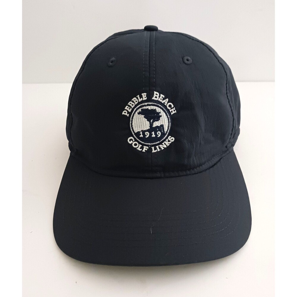 NEW Ahead Performance Pebble Beach Navy Dri Fit Cotton Hat XL Fit Adjustable
